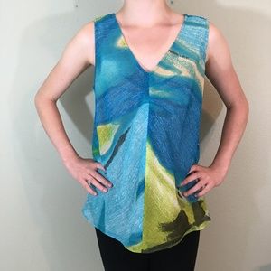 Evan-Picone Lined Sleeveless V-Neck Top Blouse, 4P